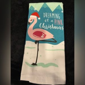 Set of 2 Flamingo Kitchen Towels NWT
